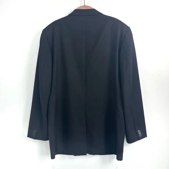 Versace Classic Black Wool Blazer Size 52